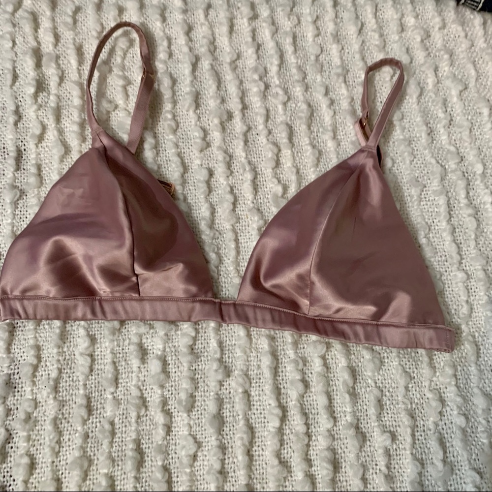 Victoria’s Secret satin bralette in mauve